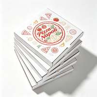 Boîte à pizza en papier kraft mat ondulé, écologique, recyclable, de qualité alimentaire, personnalisable, SP4473