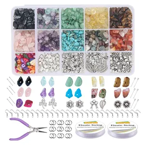 Acrylic Retro Gilded Multi-colored Bead Kit: Diy Irregular