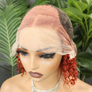 FH Deep Wave Human Hair Bob <b>Wigs</b> 13x4 Transparent Lace Frontal Vietnamese Hair <b>Short</b> <b>Wig</b> - Product Image 2