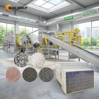Ligne de recyclage automatique de panneaux solaires aux normes européennes, machine de démontage de modules photovoltaïques, certifiée CE, séparateur de silicium, aluminium et verre