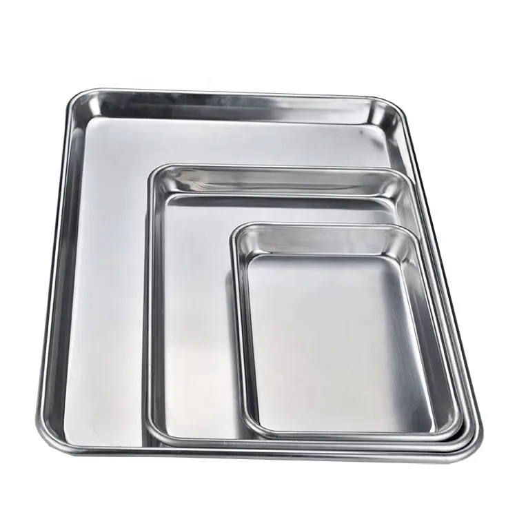 Food Grade and Heat Resistant Cheap Price Baking Use Aluminum Stamping Tray with Oven Safe Nonstick Grid