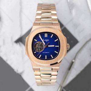 Wholesale Hot Selling Skeleton Movement Mod Mechanical Automatic <b>Watch</b> Men Designer Gold <b>Watches</b> - Product Image 4