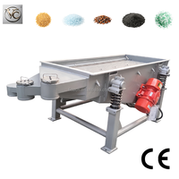 Crible vibrant linéaire à vitesse réglable FKJX en acier inoxydable avec 2 moteurs pour tamisage sans poussière de poudre d'amidon de maïs pour atelier alimentaire