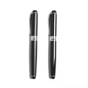 Stylo à bille personnalisé noir avec logo gravé, idéal pour la promotion – Vente en gros de stylos promotionnels personnalisés - Product Image 1