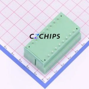 KF2EDGVHM-5.0-2*8P Plug-in Terminal Block Through hole,P=5mm Connector Board-to-Board / Socket - Closed Screw Fixing 5mm Green - Product Image 2