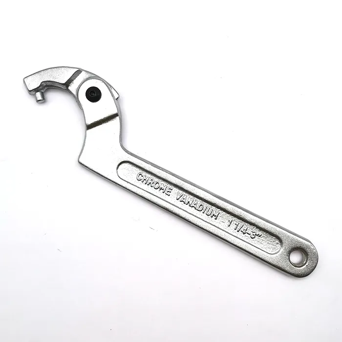 Регулируемый C типа крюк ключ, дюймовый стандарт 1 1/4 ''-3'' гаечный ключ Многофункциональный 32-76 мм круглая голова с образные ключи, дюймовый стандарт
