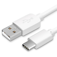 Câble de charge USB de haute qualité 1 m blanc Android USB 2.0 A mâle vers type-c type c