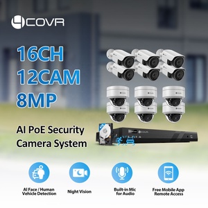 4COVR 12 件 8MP 16 通道 4K NVR 摄像机系统 4TB 硬盘 OEM 3 年保修 <span class=keywords><strong>CCTV</strong></span> IP AI 人脸检测夜视 PoE NVR 套件 - Product Image 2