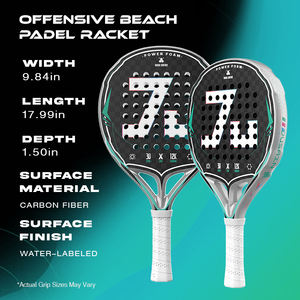 Jusain Custom Carton Padel Racket with EVA Core Carbon Fiber Lightweight Waterproof Portable <strong>Paddle</strong> From Factory - Product Image 2
