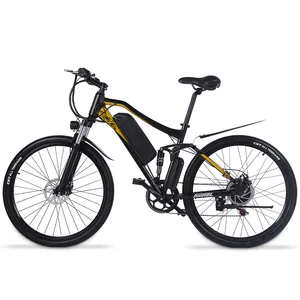 27.5 ''bicicleta mtb suspensão completa, 48v 500w, motor traseiro, ebike, mountain bike elétrico