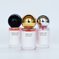 Botella de Perfume de Lujo Transparente de Alta Calidad de 15 ml con Pulverizador, Tapa de Madera, Vidrio Grueso, Impresión de Logotipo Personalizado