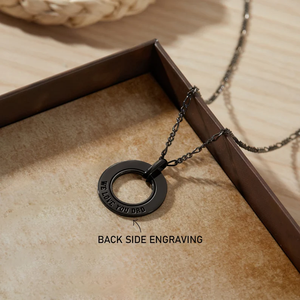 Collana per Papà con <span class=keywords><strong>Nomi</strong></span> dei Figli, Collana Personalizzata Incisa per Uomo, Regalo <span class=keywords><strong>di</strong></span> San Valentino Personalizzato per Papà, Gioielli per la Festa del Papà - Product Image 3