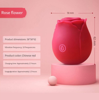 Erwachsenen 10-Gang Rosen-Klitoris-Saugvibrator für Frauen Brustwarzen-Stimulator Silikon-Rosen-Sexspielzeug Weiblicher Masturbator Erotikspielzeug