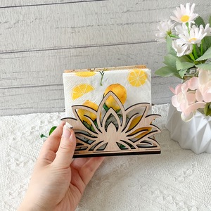 Motivo floreale in legno porta tovaglioli <span class=keywords><strong>da</strong></span> cucina decorazione espositore legno artigianato ornamento per la <span class=keywords><strong>casa</strong></span> e la parete segni - Product Image 3