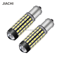 Ampoules LED JIACHI super lumineuses AC/DC 12-24V 3014 puces BA9S T4W BAX9S H6W BAY9S H21W Canbus pour marche arrière, stationnement, lecture et éclairage latéral
