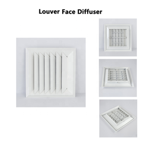 HVAC Cung Cấp Thông Gió AC Một Chiều Nhôm Bevel Mặt 1 Chiều Lưu Lượng Vuông Trần Không Khí Định Hướng Khuếch Tán - Product Image 2