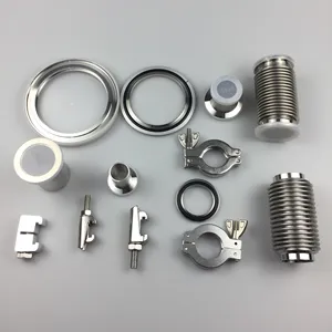 Meinuox penjepit cakar ganda ISO-K vakum besi tahan karat koneksi & flens vakum baja untuk flensa ISO