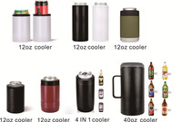 Manchon de canette personnalisé de 12oz en acier inoxydable, refroidisseur de canette maigre, porte-boisson isolé sous vide à double paroi pour bière fine et seltzer dur
