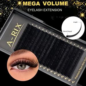 Extensions de cils A-RIX Professional Mega Volume Noir Mat Intense 0.03 0.05 Volume Russe pour la création de fans - Product Image 1