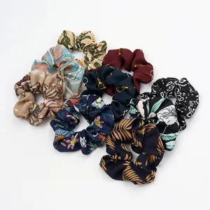 Custom Good Low Price Golden Supplier Rubber Elastic Rubber Bands Oversized Hair Scrunchies