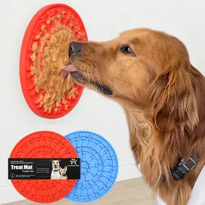 Silicone Dog Food Mat Dog Slow Feeder,Pet Dog Lick Pad,Bath Washing Distraction Dog Lick Mat