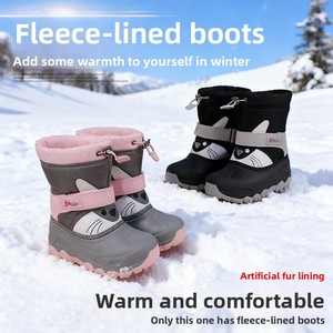 <span class=keywords><strong>Botas</strong></span> de Nieve Impermeables para Niños, <span class=keywords><strong>Botas</strong></span> de Invierno con Forro Polar, <span class=keywords><strong>Botas</strong></span> de Esquí Cálidas para Niños y Niñas - Product Image 4