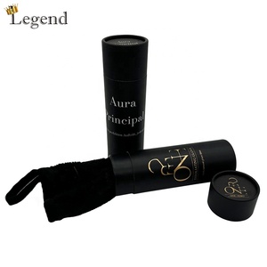 Sang Trọng Màu Đen Ống Giấy Bao Bì Hộp Tròn Mỹ Phẩm Bao Bì Quà Tặng Ống Hộp Hình Trụ Giấy Xi Lanh Màu Đen Hộp - Product Image 5