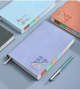 Cuaderno 2024, <span class=keywords><strong>planificador</strong></span> de horarios de 365 días, tamaño A5, lista de Agenda <span class=keywords><strong>semanal</strong></span>/mensual, logotipo personalizado, Escuela/regalo, cubierta de papel, cuaderno de negocios - Product Image 3