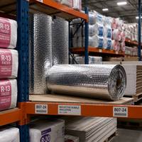 Rouleau d'isolation thermique en aluminium à bulles de taille personnalisée pour toit/mur