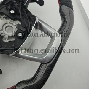 Volant de direction en cuir perforé en fibre de carbone de haute qualité pour Audi A3 A4 A5 A6L TT A7L A8 Q5 Q7 B9 - Product Image 6