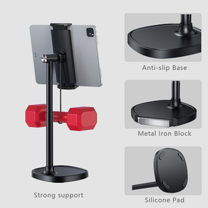 ขาตั้งแท็บเล็ตปรับได้สำหรับ <span class=keywords><strong>iPad</strong></span> ขาตั้งสำหรับแท็บเล็ตพีซีแบบพกพาทำจากอลูมิเนียม - Product Image 3