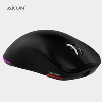 Mouse Gamer Profesional con Cable AIKUN GX43 de 12800 DPI con Dos Cubiertas Superiores, Retroiluminación RGB Programable, Teclas Macro y Cable de 1.8 m
