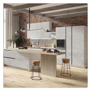 2021 Vermonhouse Light <strong>Grey</strong> High Gloss Kitchen <strong>Cabinets</strong> Modern - Product Image 4