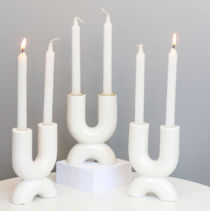 Portavelas de Cerámica Ecológico Personalizado con Diseño de Puntos, Decoración para el Hogar, Contenedor de Porcelana Cilíndrico para Velas, Frasco de Cerámica Vacío Novedoso - Product Image 6