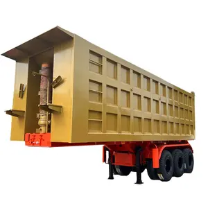 Bán Rơ Moóc Thủy Lực Phía Sau Xe Bán Tải Tipper 3 Trục 40 Mét Khối