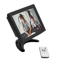 Moniteur CCTV LED DC12V 8 pouces, écran LCD couleur pour voiture, petit écran, montage mural, bureau, avec connecteur VGA BNC AV