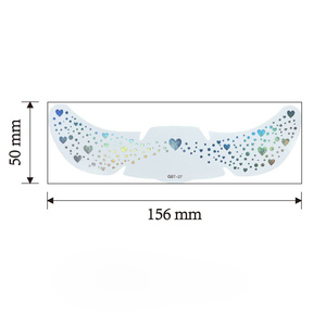 24 Pièces de Patchs de <span class=keywords><strong>Tatouage</strong></span> Temporaire pour le Visage, Écologiques, Holographiques, Multichromes, Pailletés, en Forme de Cœur et d'Étoile, Imperméables, pour le Maquillage Féminin - Product Image 4