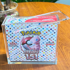 TCG Protecteur de vitrine en acrylique pour <span class=keywords><strong>Pokemon</strong></span> Japon <span class=keywords><strong>Grande</strong></span> boîte d'appoint avec couvercle coulissant, protecteur anti-UV empilable - Product Image 3