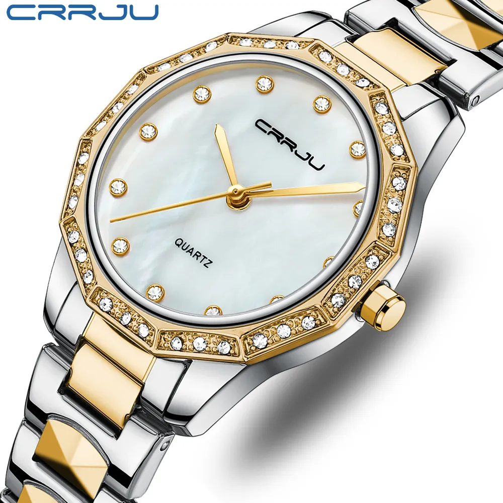 Hot Selling High Quality New Silver Elegant Woman Womens Fashion Womenes Luxury Diamond Watch