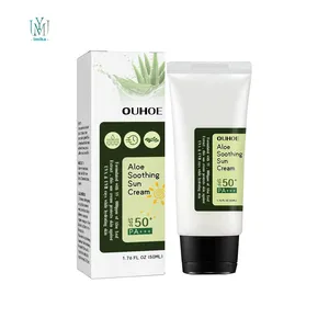 Kiểm soát dầu Aloe Vera Kem chống nắng Kem chống nắng UV Kem chống nắng Kem Chống Nắng Mặt Aloe Vera làm trắng kem chấp nhận Logo