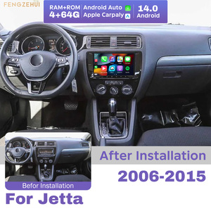 Radio para Auto Jetta 2006-2015, Carplay <span class=keywords><strong>Android</strong></span> 14, 4G+64GB, GPS, Navegación, Estéreo, Multimedia, Pantalla Táctil, Reproductor de Video - Product Image 1