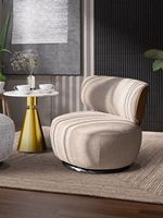 Fauteuil pivotant moderne pour salon, luxe léger, créatif, minimaliste, pour la réception, la négociation, pour balcon