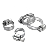 Collier de serrage en acier inoxydable de type européen/britannique 10/16 à vis sans fin pour tuyaux, accessoires de quincaillerie pour kayak, yacht et bateau