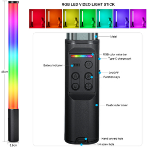 Fabbrica Vlog W150 RGB riprese Video concerto all'aperto alimentato a batteria porta cellulare fotografia porta letto flessibile - Product Image 3