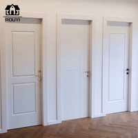 Porte de salle de bain en WPC résistante à la moisissure, sur mesure pour hôtels et villas, vente en gros directe usine
