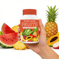 Bonbons gélifiés multivitaminés aux fruits et légumes, riches en vitamines et minéraux, améliorent l'immunité, marque propre OEM, compléments naturels pour adultes