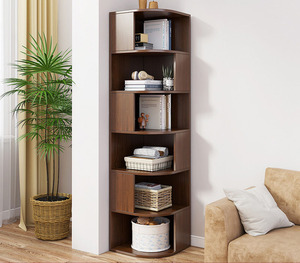 ชั้นวางหนังสือไม้เข้ามุมสำหรับห้องนั่งเล่น รุ่น KY-0489 ชั้นวางหนังสือไม้เข้ามุม KY-0489 - Product Image 4