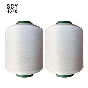 SCY-Hilo de LICRA de alta elasticidad para tejer calcetines, máquina tradicional de nailon 40D, blanco, 4070