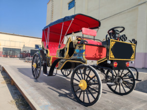 Nouvelle calèche royale électrique de luxe pour la visite des sites, avec peinture personnalisée, 4-6 places pour mariages et fêtes - Product Image 5