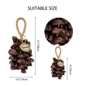 เครื่องบำบัดเสียงดนตรีจากเปลือกถั่วเปลือกหอยธรรมชาติกระดิ่งลมของจูกระดิ่งมือเบลิริค - Product Image 2